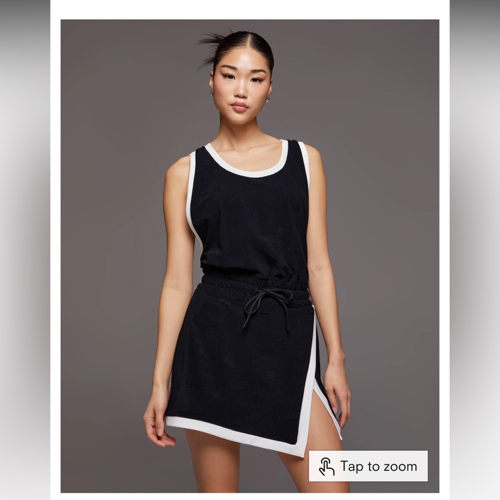 MICHI Sabato black and white detailed dress